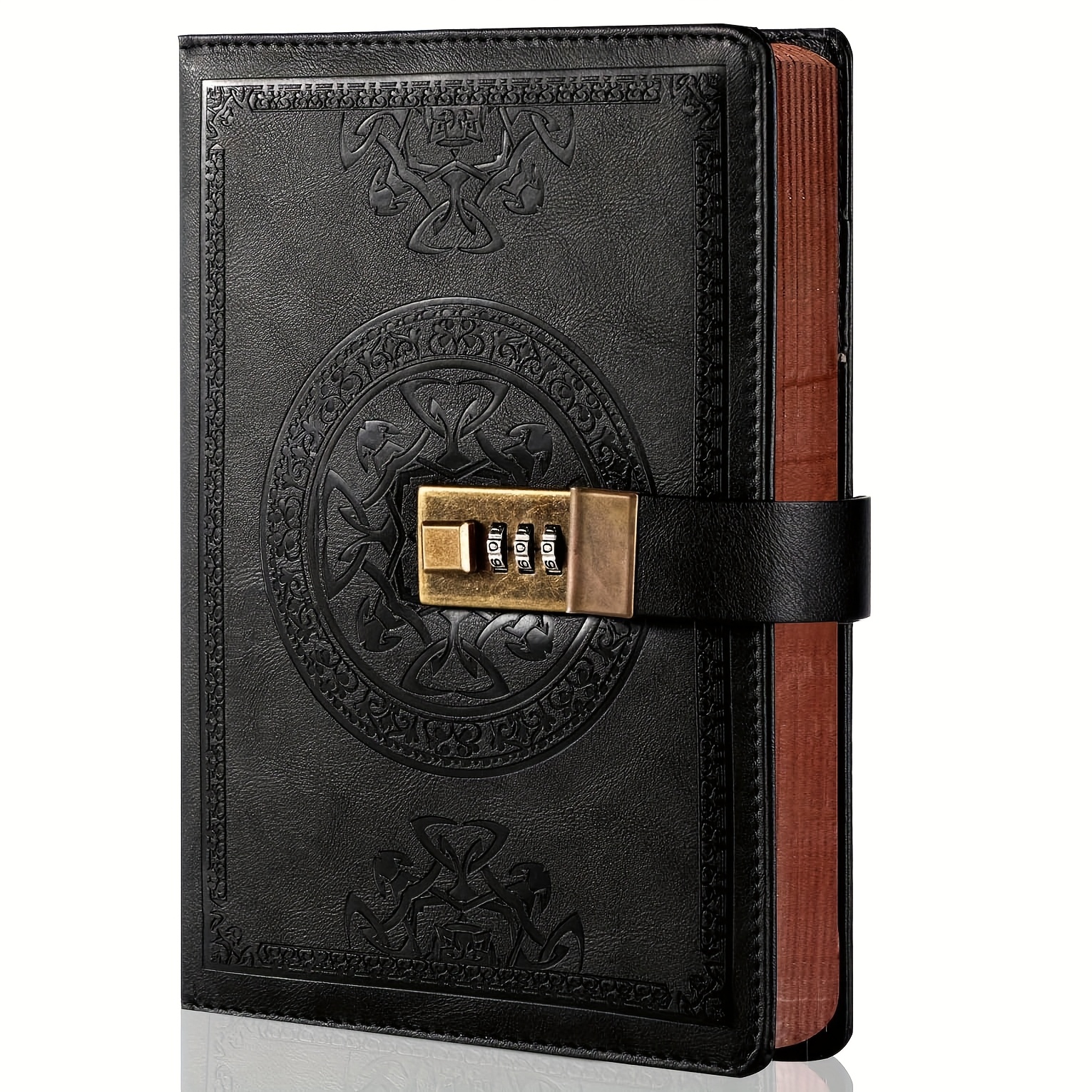 Locking Diary Journal With Locking Mechanism - A5 Size Refillable Locking Diary Book, 240 Pages Horizontal Ruled With Lockable Pages Suitable For Adults, Travel,, Office - 5.7” X 8.3”