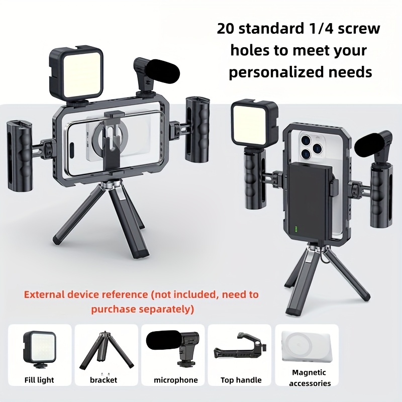 Universal Smartphone Video Rig Set for Vlogging