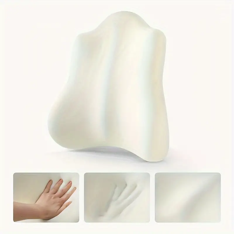 contemporary knit fabric memory foam lumbar support pillow for office chair and car space theme fade resistant zip closure adult back support cushion only Product details 5