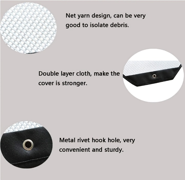 1pc outdoor air conditioner cover waterproof dustproof sunshade protector no electricity needed   weather resistant ac unit cover details 5