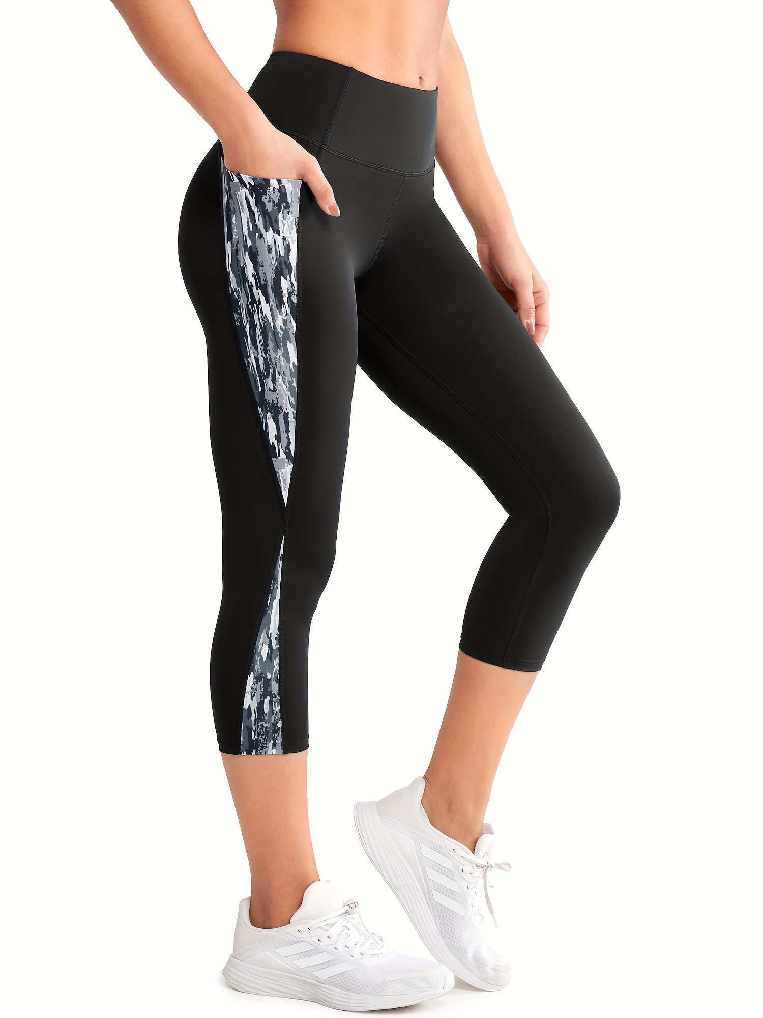 Capri running leggings with pockets hotsell