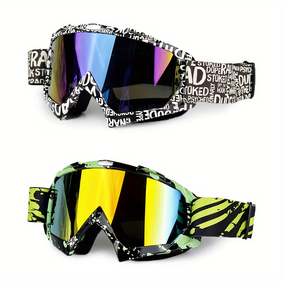 Motocross Goggles Occhiali Da Moto Occhiali Da Sci Sport - Temu Italy