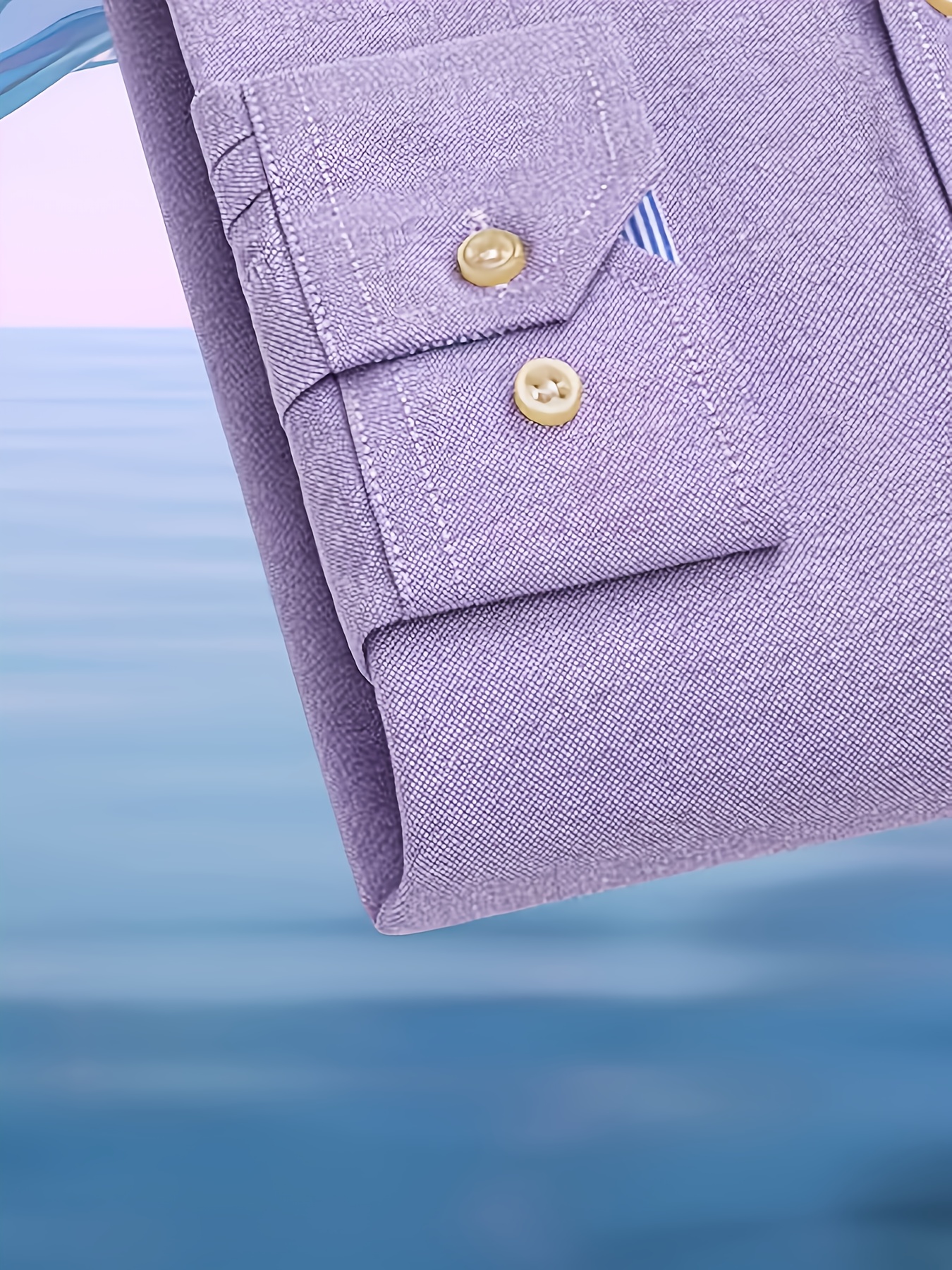 قميص رجالي عصري كاجوال بأكمام طويلة من قماش أكسفورد | مطرز، بأزرار، مناسب للعطلات وعصرية، متوفر بألوان متعددة