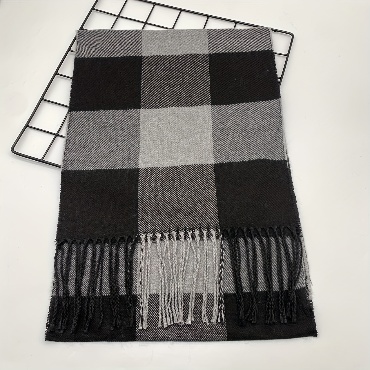 Men's Autumn Winter Warm Scarf, British Style Long Neck Scarf