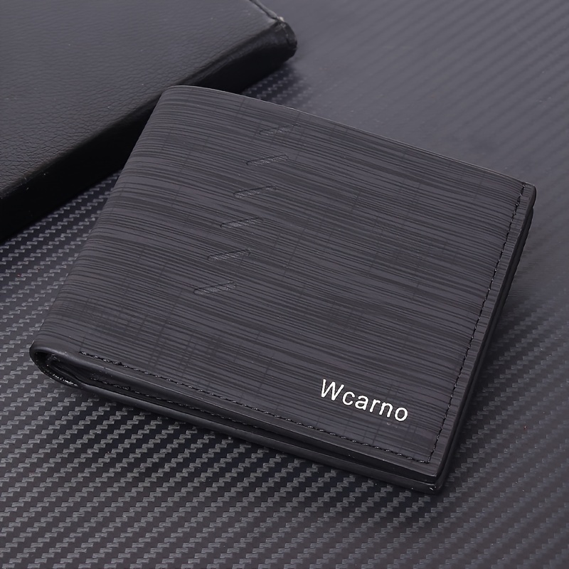 

1pc Men's Simple Fashion Small Wallet, Pu Leather Business Wallet, Ideal Gift For Men