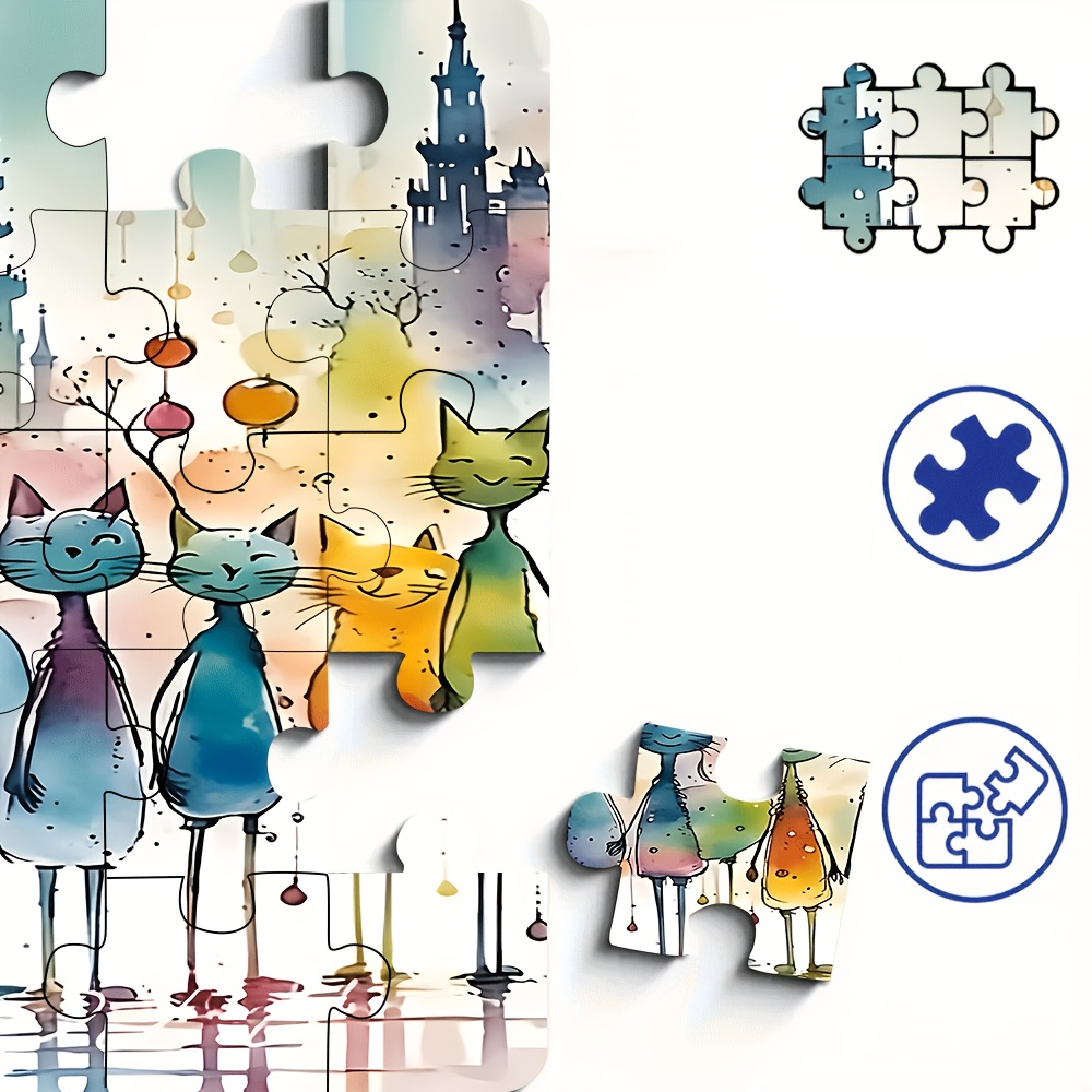 500/1000pcs Adult Jigsaw Puzzle for Family Fun & Gift-Giving