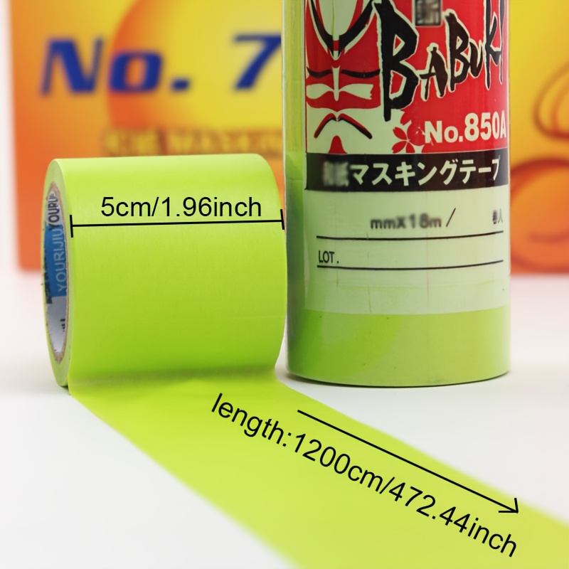 Večvelikostne limone zelene japonske washi in papirne lepilne trakove, širina 1,8 cm/2 cm/2,4 cm/3 cm/4 cm/5 cm po izbiri, za umetnost, obrt in