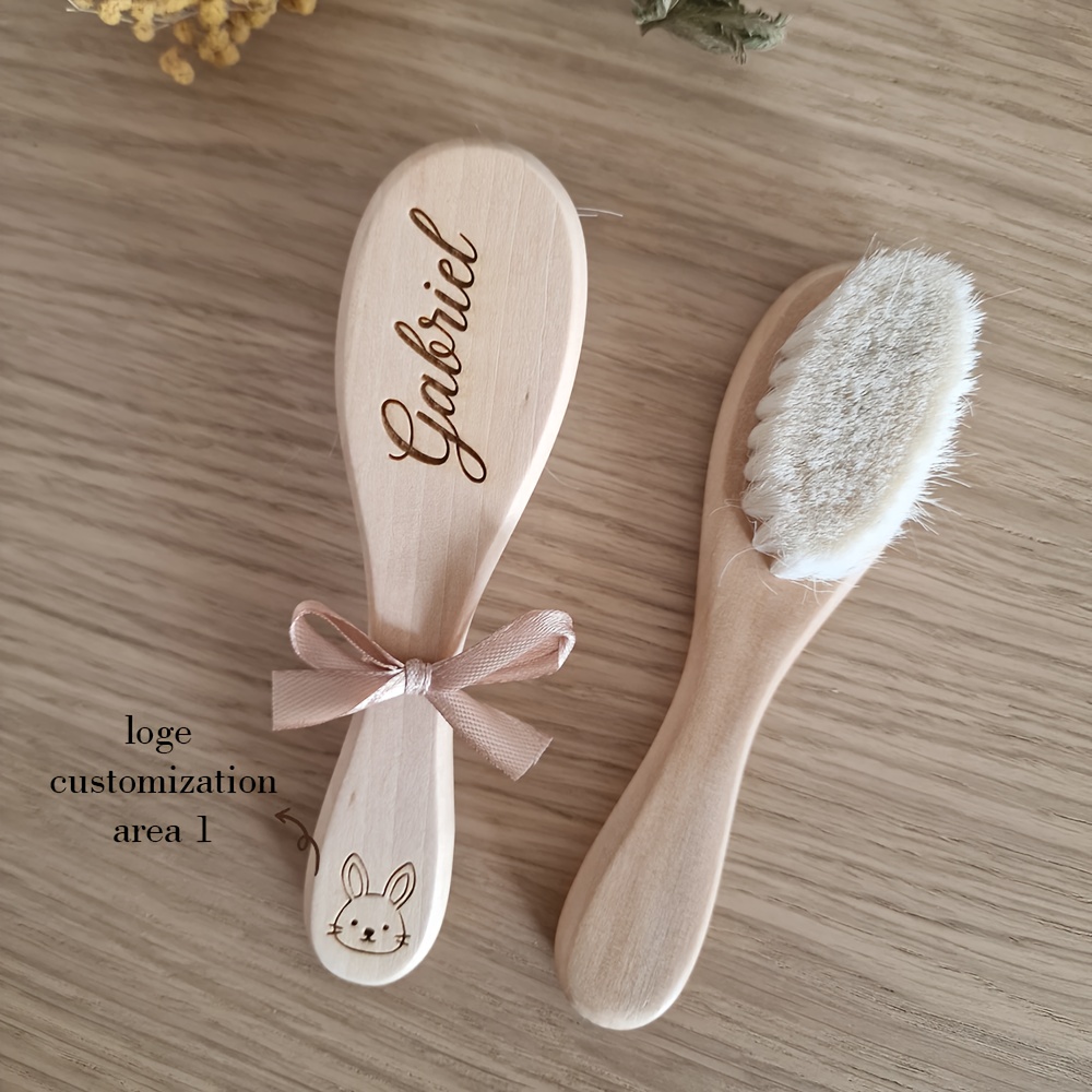 TEMU Ensemble de peignes personnalisés | Cadeau personnalisé | Cadeau pour fête | Brosse en laine | Cadeau pour fille | Cadeau pour elle