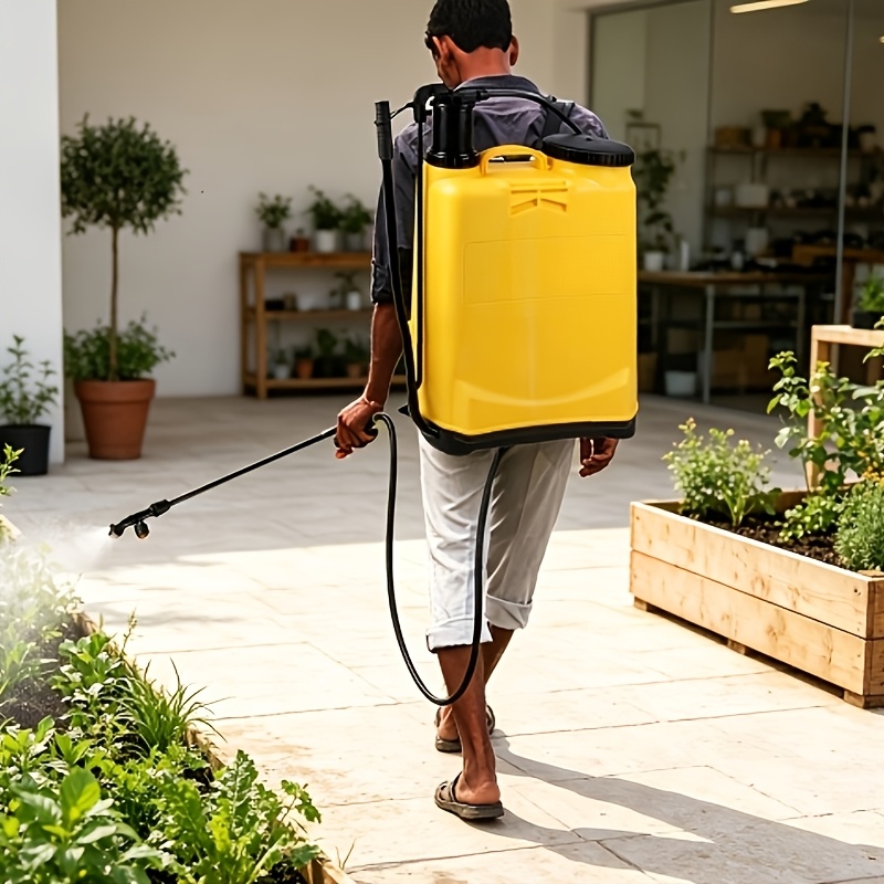 16l Manual Backpack Sprayer With Handheld Sprayer - 2-in-1 Knapsack Pump Sprayer With Adjustable Lance, Pressure Sprayer For Garden, Agriculture, Weed Killer, Pesticides & Fertiliser
