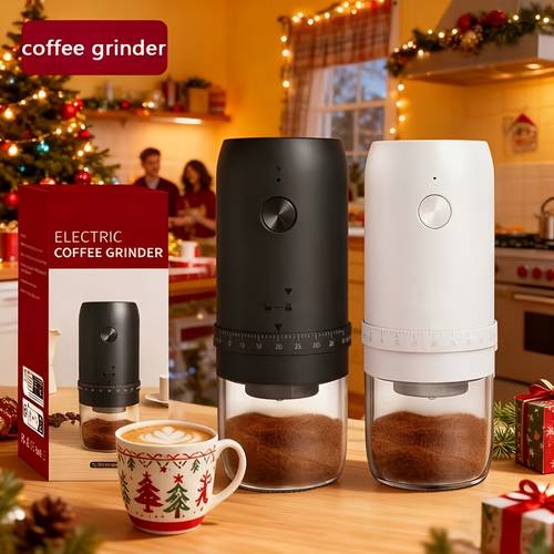 item picture new portable electric coffee grinder usb charging adjustable coffee bean grinder suitable for home and travel