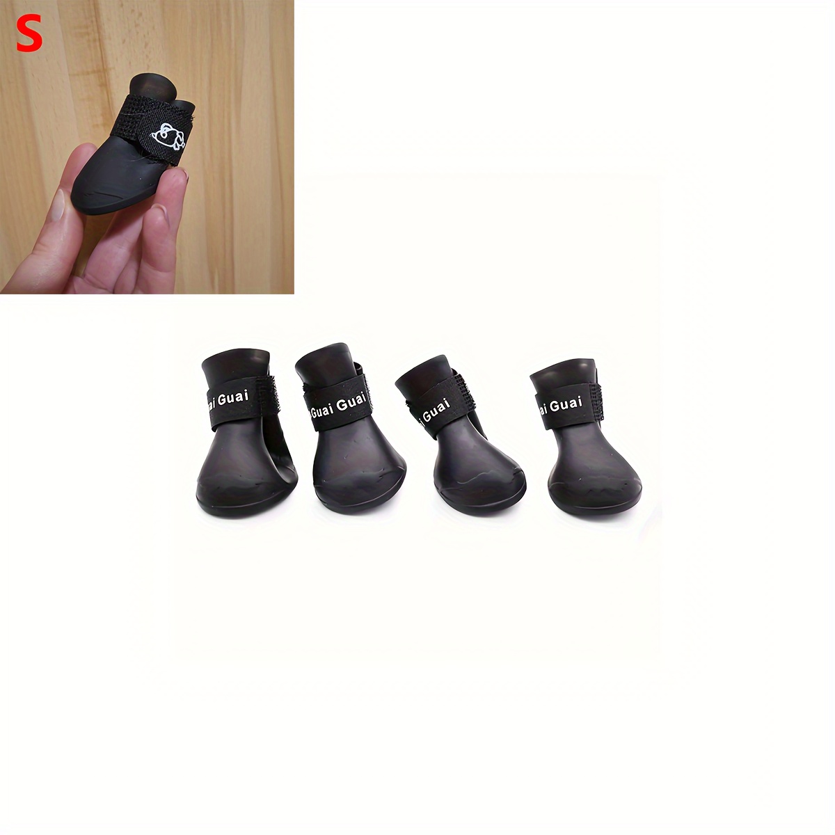 4pcs And Slip- Rain Boots For To Medium-sized Dogs, Dog Shoes - Protect Your Pet's Paws From Rain, Mud, And Snow