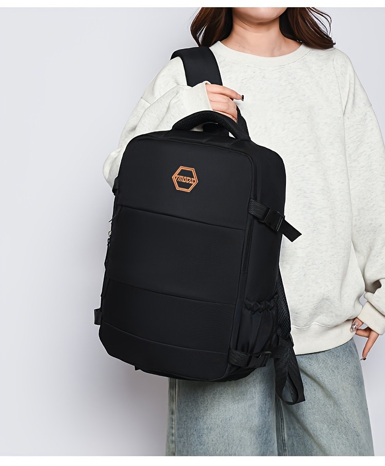 Bolso de viaje ligero, mochila convertible de gran capacidad con compartimento para zapatos, bolso antirrobo para hombres y mujeres, estilo deportivo, material Oxford, apertura de 180°, equipaje multifuncional para viajes cortos