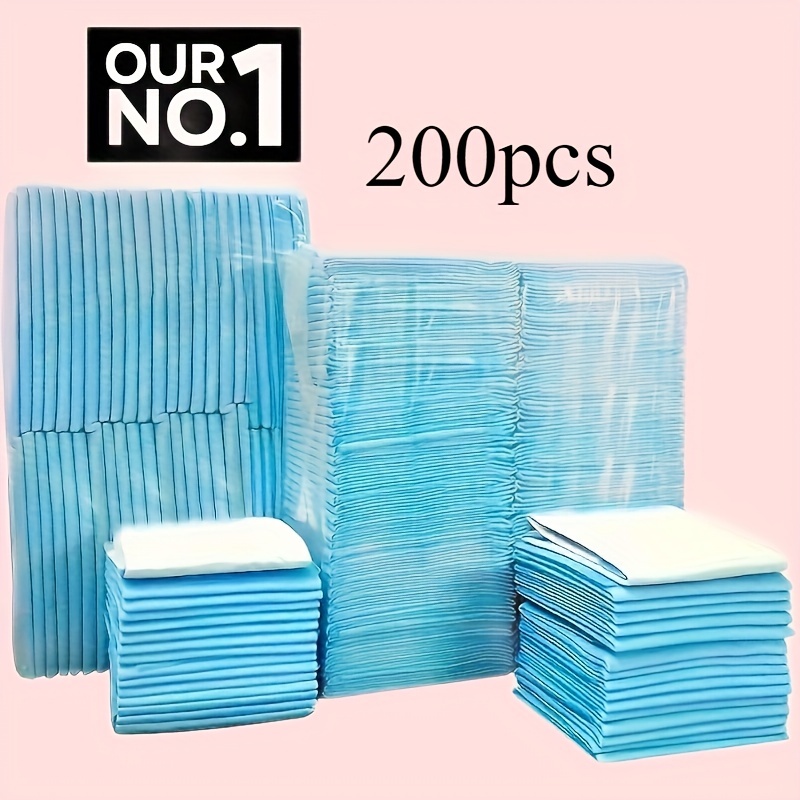 

200-pack Disposable Dog Training Pads, Linen Pet Pee Pads, Absorbent Dog Toilet Mats, Pet Supplies For Animal Waste