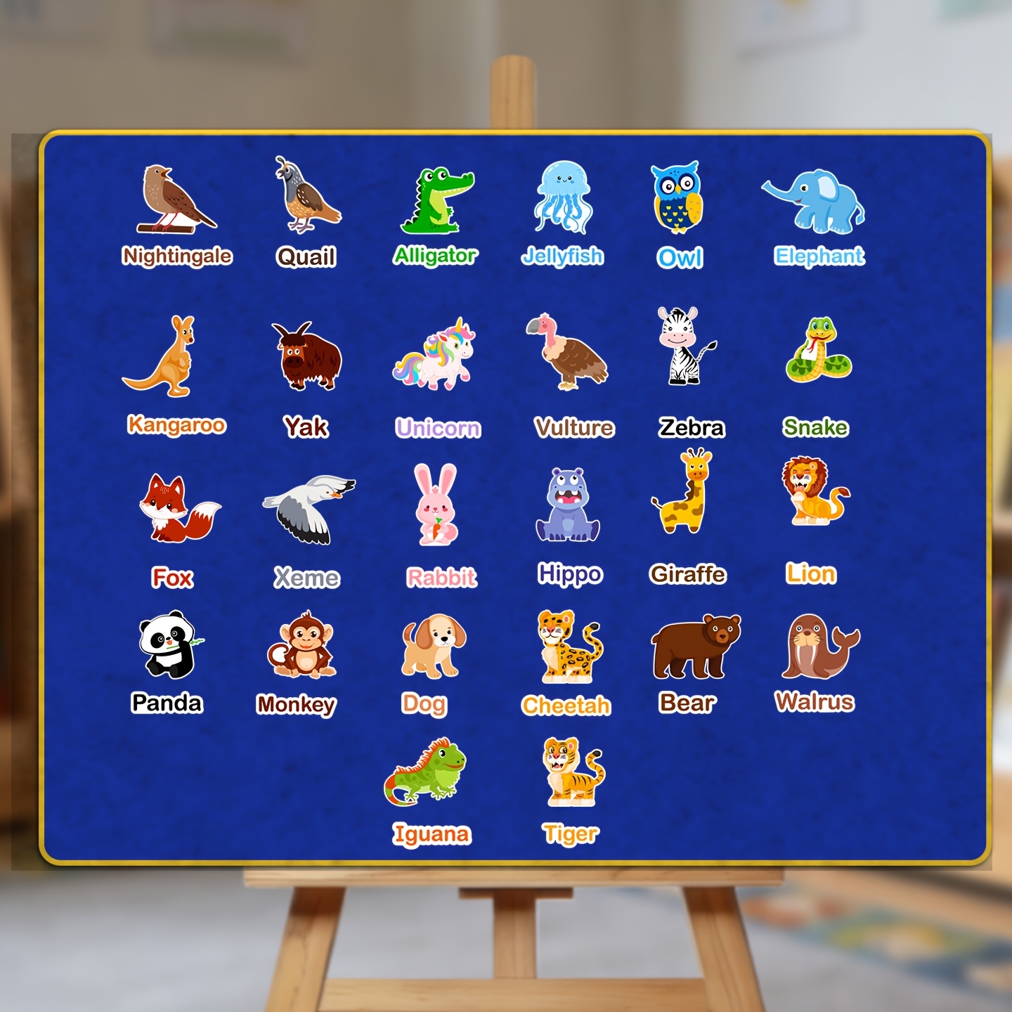 52pcs Animal Felt Teaching Aids for Interactive Learning