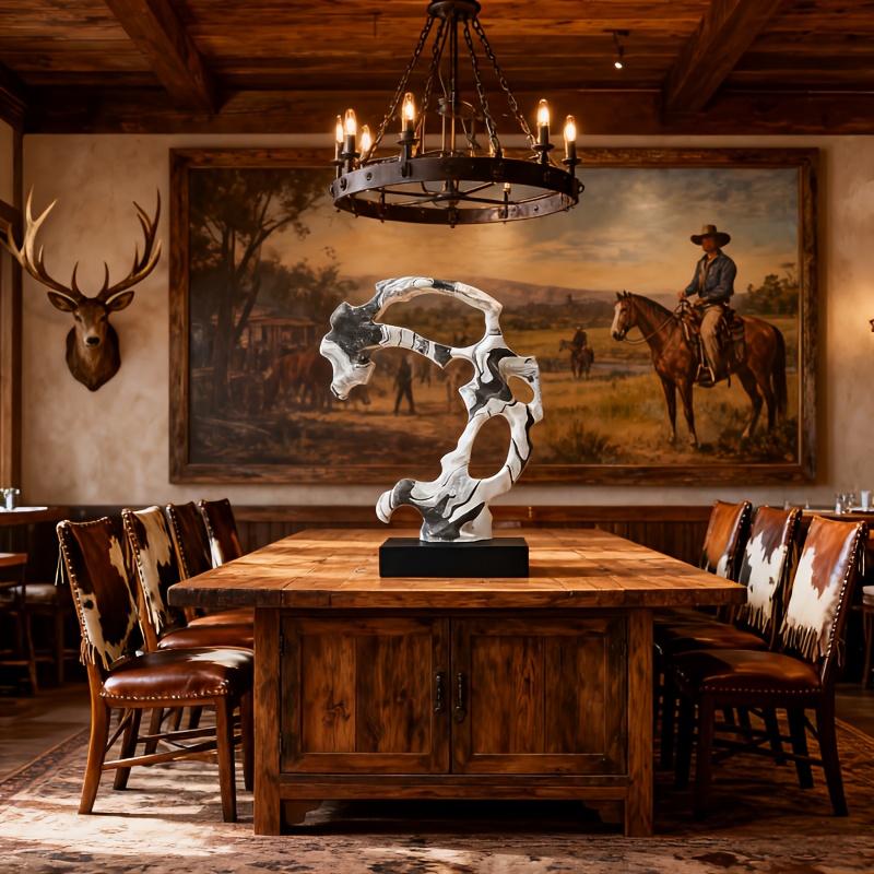 Handmade European Luxury Art Twisted Sculpture Collectible Figurines for Home Living Room Hotel Restaurant Cafe Decor And Gift