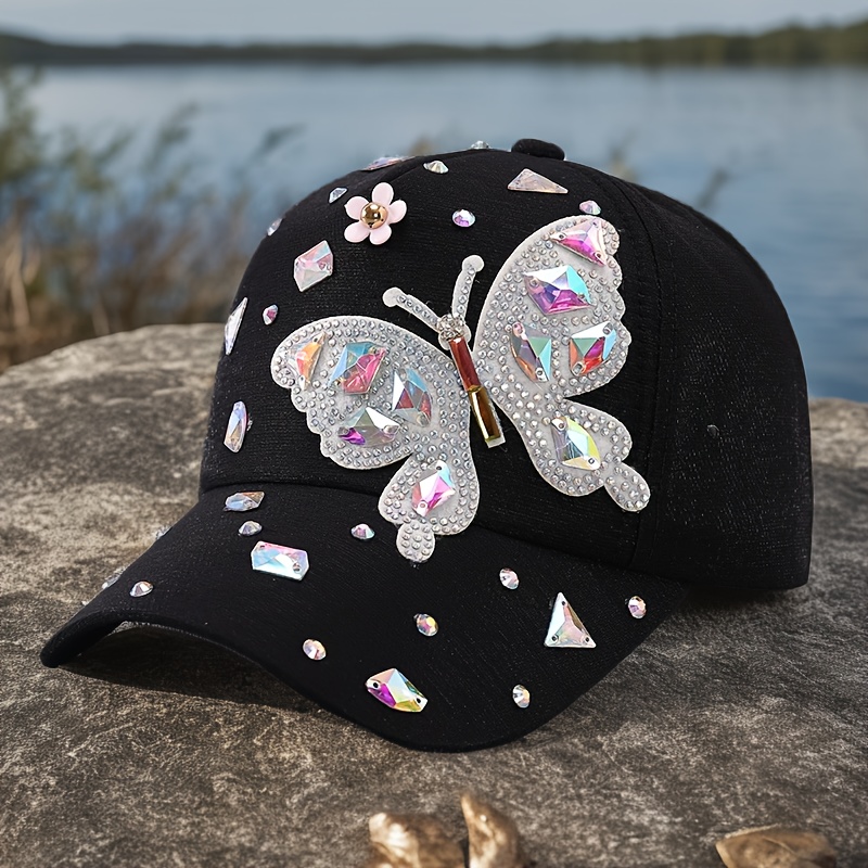 colorful glass baseball cap womens - Temu display picture 2