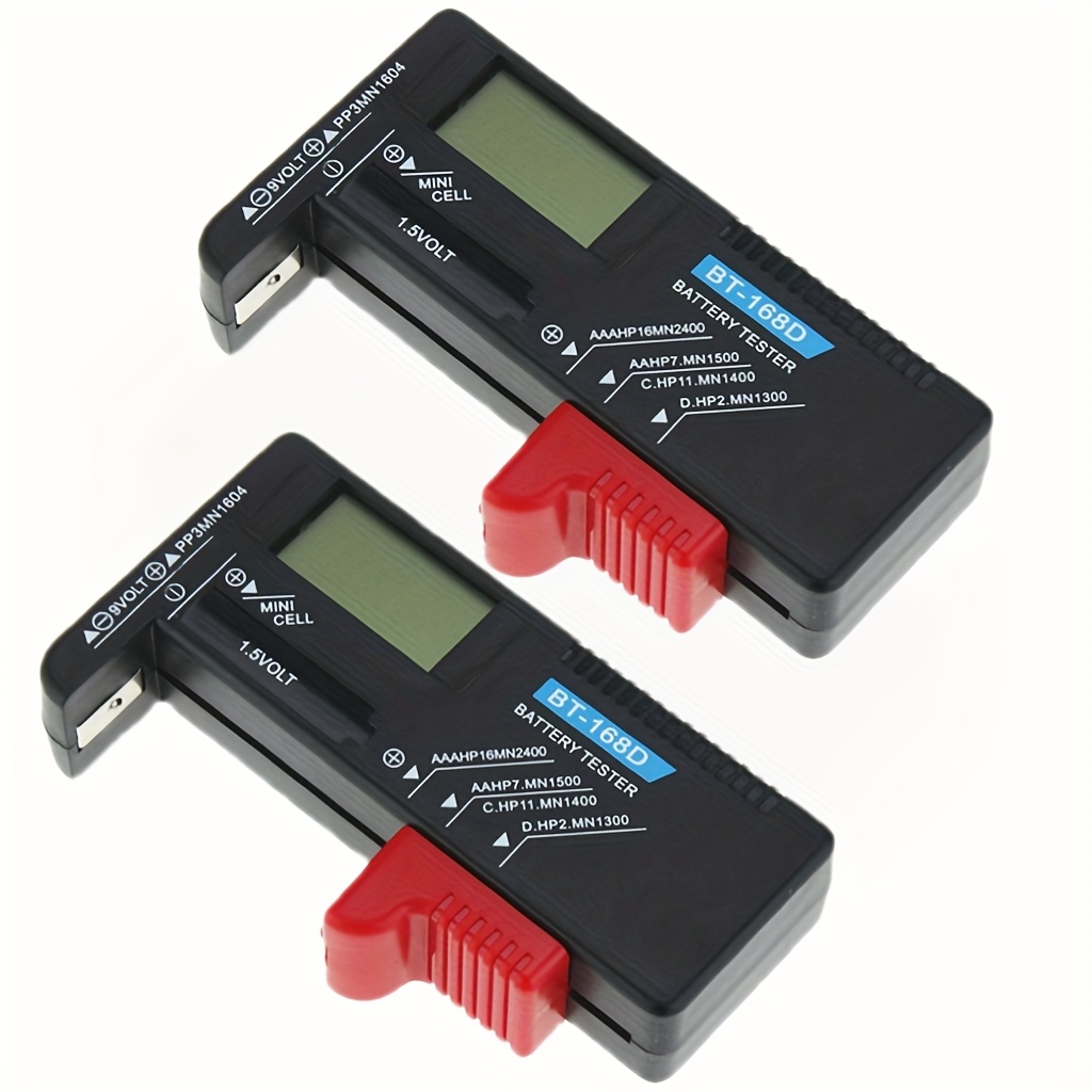Battery Tester For AA AAA D C 9V Button Battery All In 1 Battery