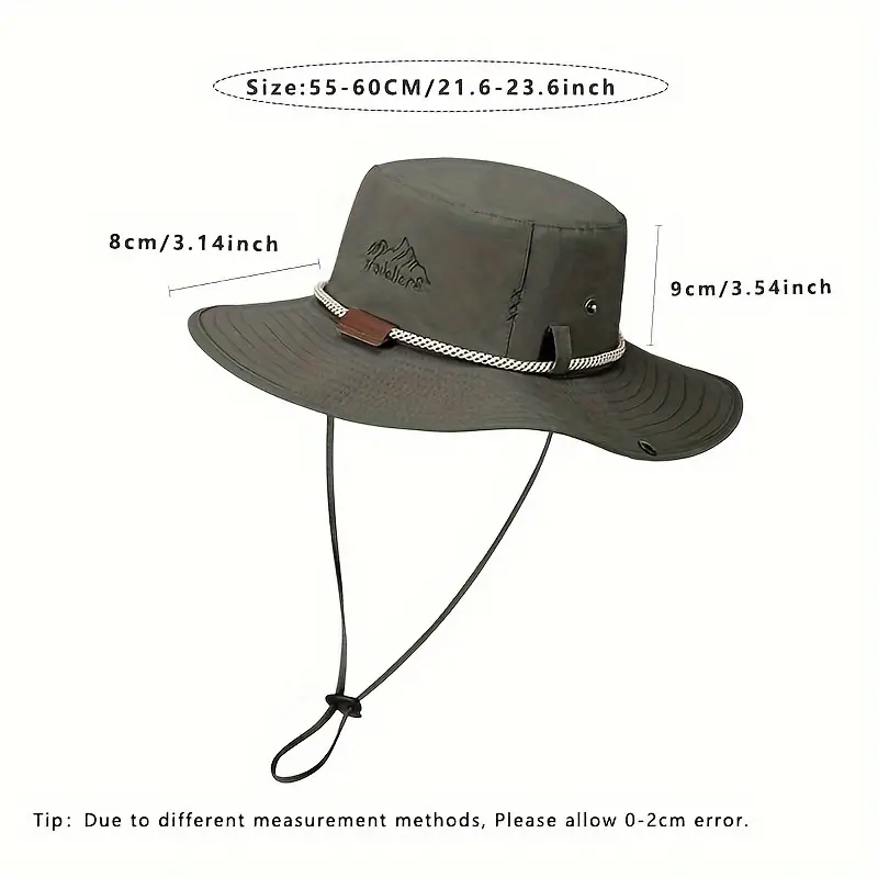 Breathable Uv Protection Fishing Hat Wide Brim Sun Hat Men - Temu