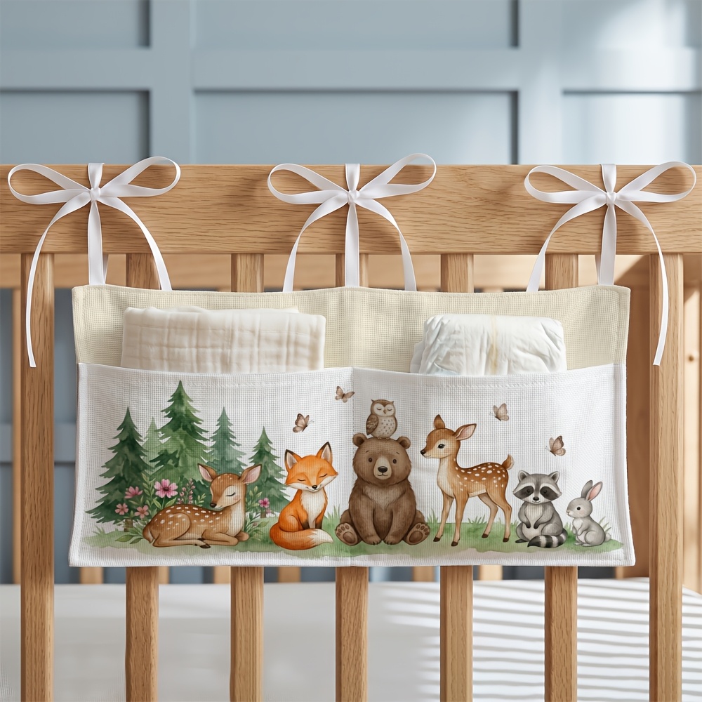Rustic Woodland Forest Double Pockets Hanging Organizer