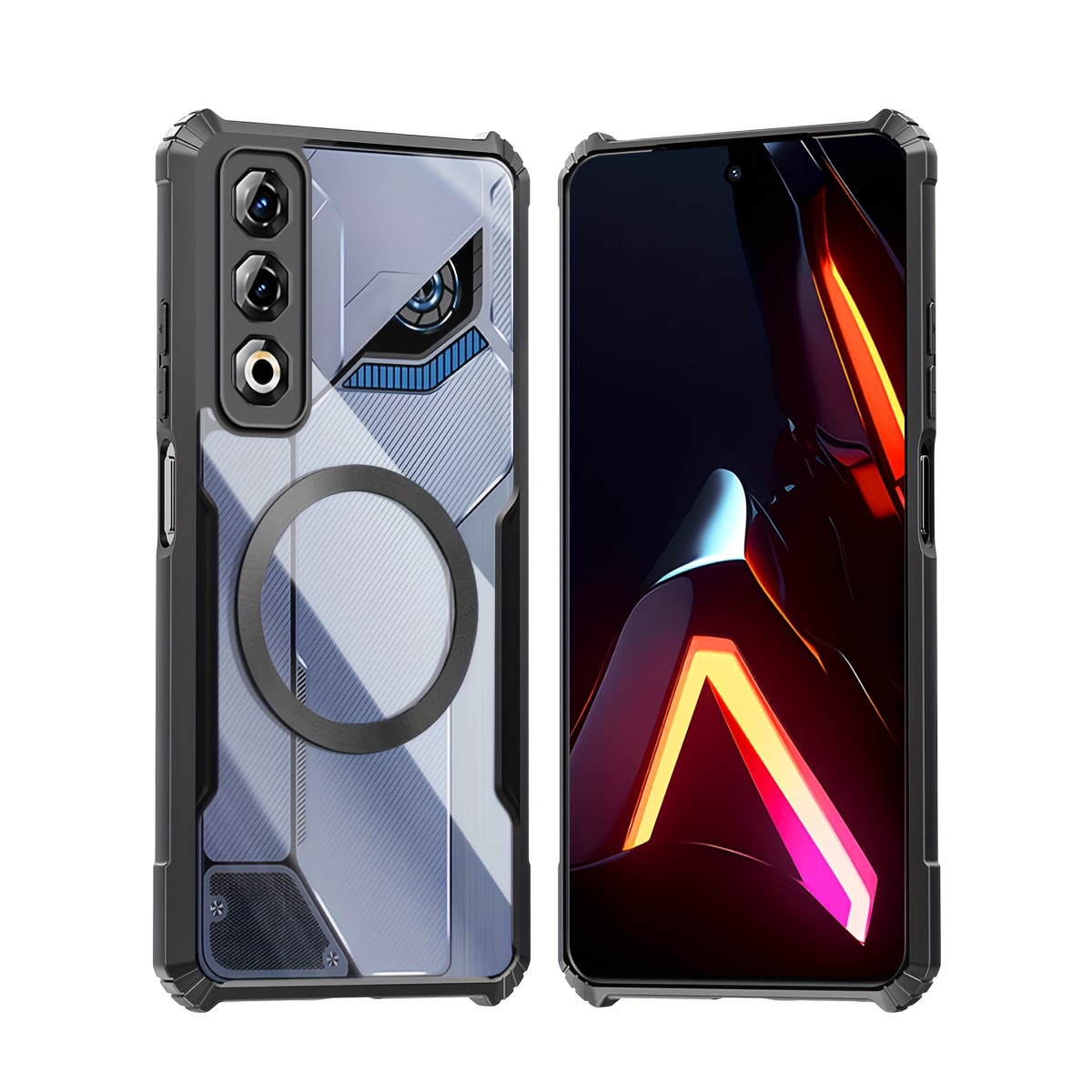 TEMU Phone Case - Suitable For Zte Neo 3 Gt 5g / Neo 3 4g 5g / 5g Phone Cases Magnetic Casing Shockproof Soft Case Acrylic Transparent Back Cover