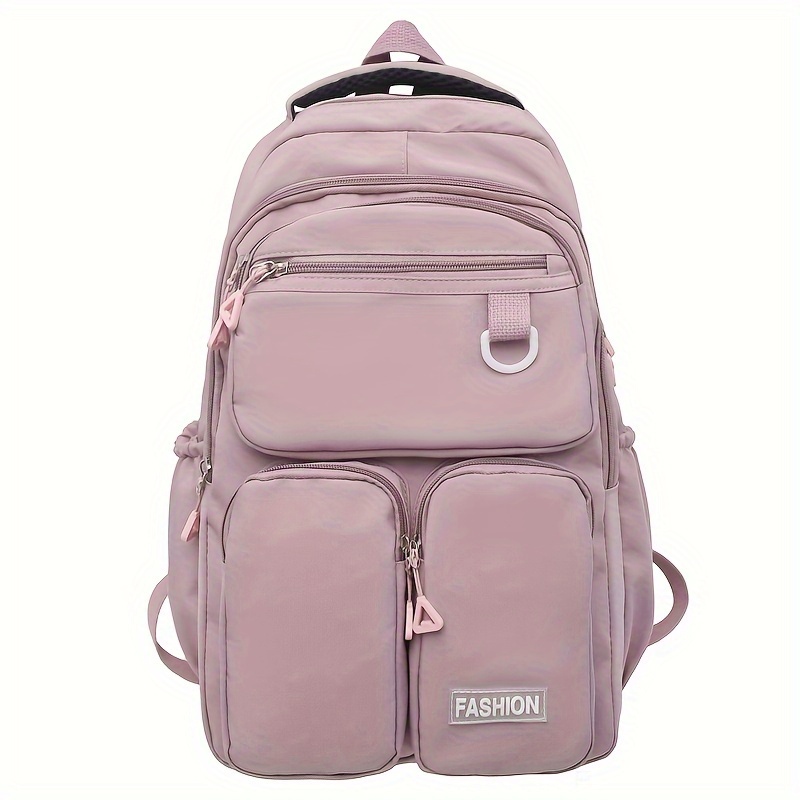

1pc Fashion Large Capacity Backpack, Student's Schoolbag, Trendy Simple Casual Backpack