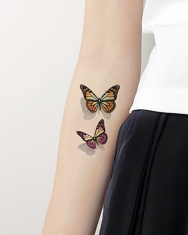 3d schmetterling temporäre tattoos modisches - Temu Germany, image size:800x1000