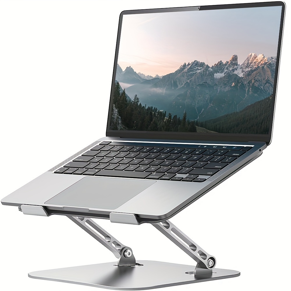 

Laptop Stand Adjustable Computer Stand Sturdy Aluminum Laptop Stand Foldable Laptop Stand Portable Laptop Stand For 11-16 Inch Laptops, Tablets, Etc. (silver, Black)