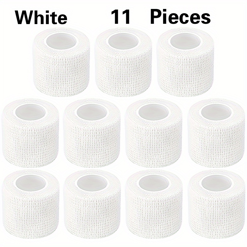 Image of 11-pack Size Width 2in/5cm| Self-adhesive Sports Tape For Knees, Ankles, Wrists, Fingers, Palms | 6 Color Options: Brown, Black, Red, Blue, White, Green