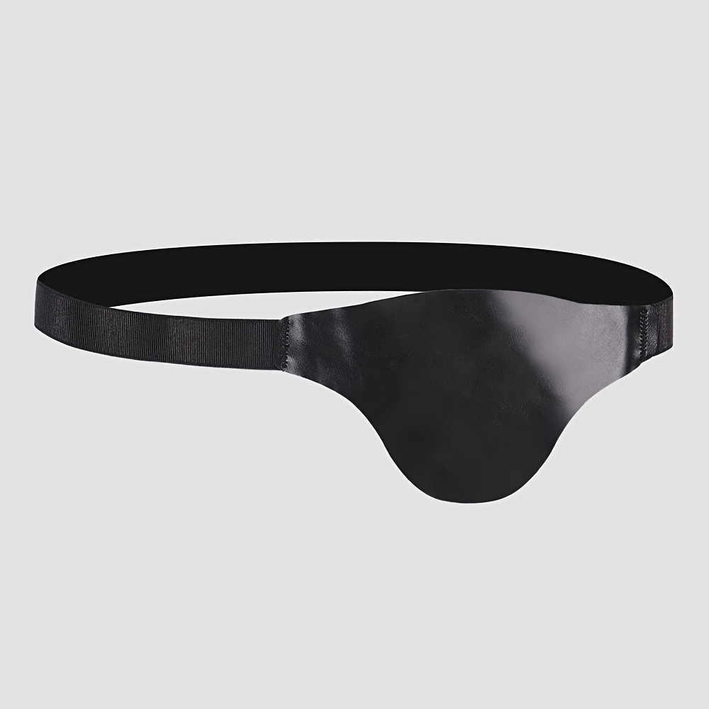 TEMU Men's Pirate Costume Eye Patch With Elastic Band, Glossy , Fashion Accessory