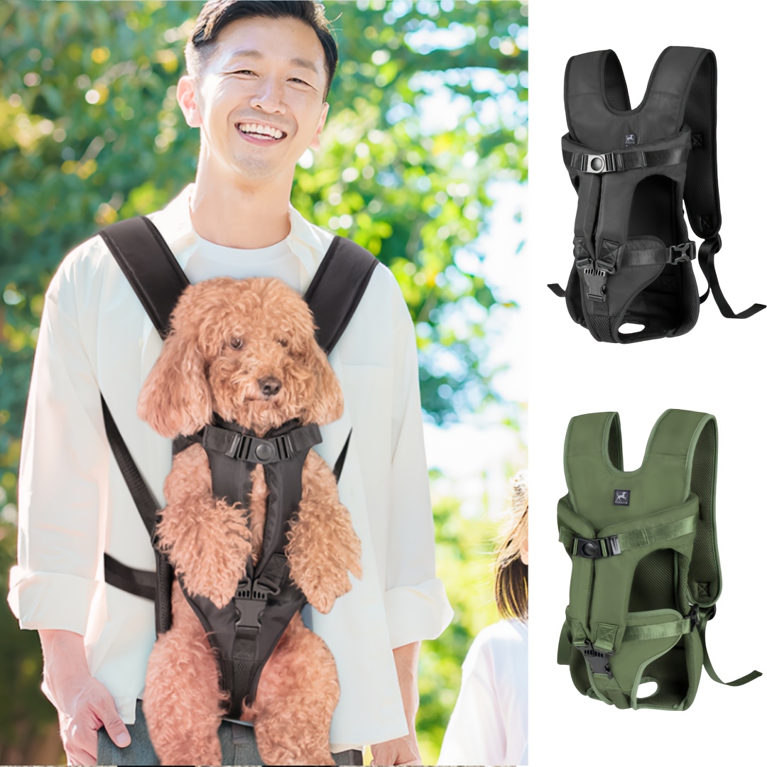 plush dog backpack sold on Temu United States display picture 1