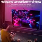 led lights for tv backlight 5v usb wireless tv backlight kit with single music sync control via app compatible with 55 75 inch tvs 12 5ft for 55 60 and 16 4ft for 65 75 5050 rgbic led strips no power adapter included home decor or valentines day gift