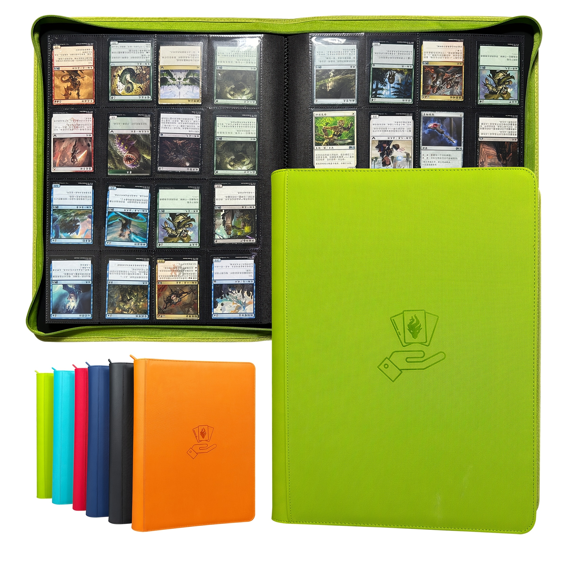 16 Pocket Card Binder, 1000+ Premium Zip Trading Card Binder, Double Sided  Pocket Card Binder Album * Card Folder for TCG, Sports Card