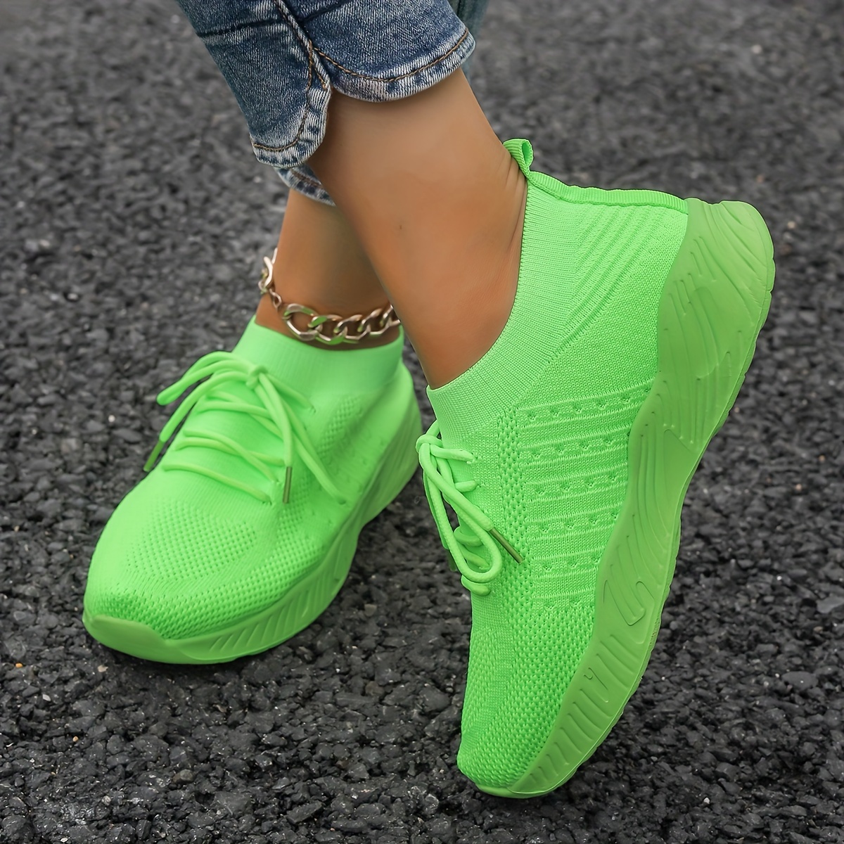 womens green shoes sold on Temu Canada