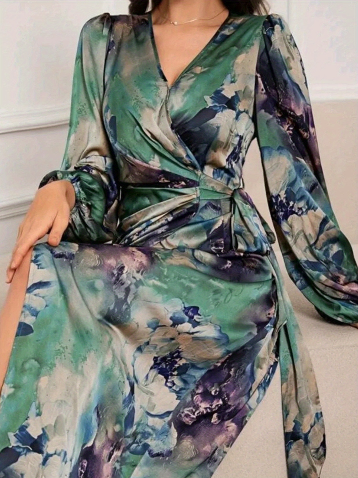 womens boho maxi dress long sleeve flowy party wedding guest - Temu United  Kingdom