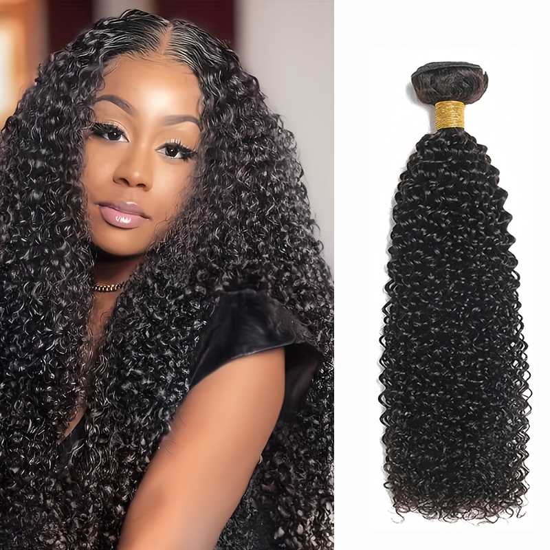 Image of Afo 4 Bundles Human Hair Natural Hair Weaving 10a For 10-26 Inches Curly Human Hair Extensions Wholesale For Women
