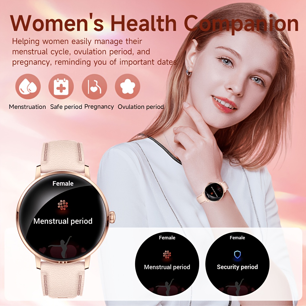 Elegant Women's Smartwatch with AMOLED Screen