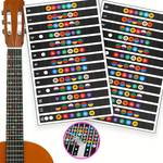 12pcs/ Set Guitar Fingerboard Tips Tag Stickers, Beginner Practice Acoustic Guitar Bass Guitar Learn Guitar Tag Set - Unlock Your Guitar Potential By Self-learning Fingerboard Note Decals