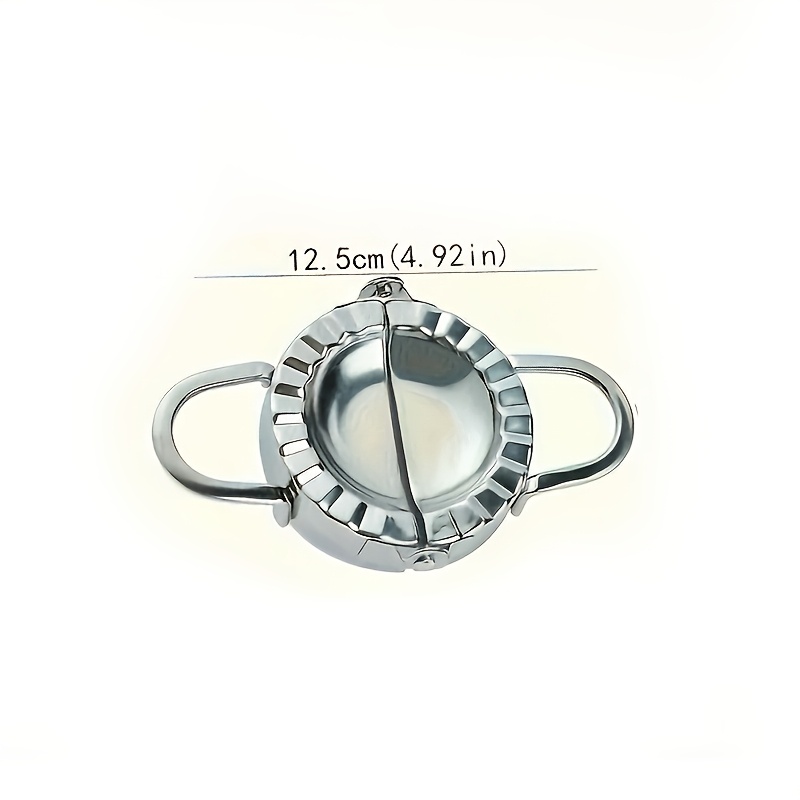 TEMU 1pc Easy Dumpling Mold, Stainless Steel Press Mold With Sealing , Quick Tool For Making Dumplings, Pies, And , Reusable And Easy To Clean,