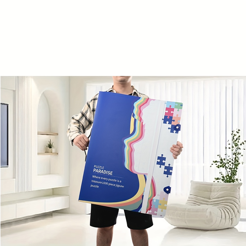 Carpeta Organizadora De Rompecabezas MOZOOSON – Almacena Hasta 25 Puzzles De 1000 Piezas, Portátil Y Con 25 Bolsillos Protectores