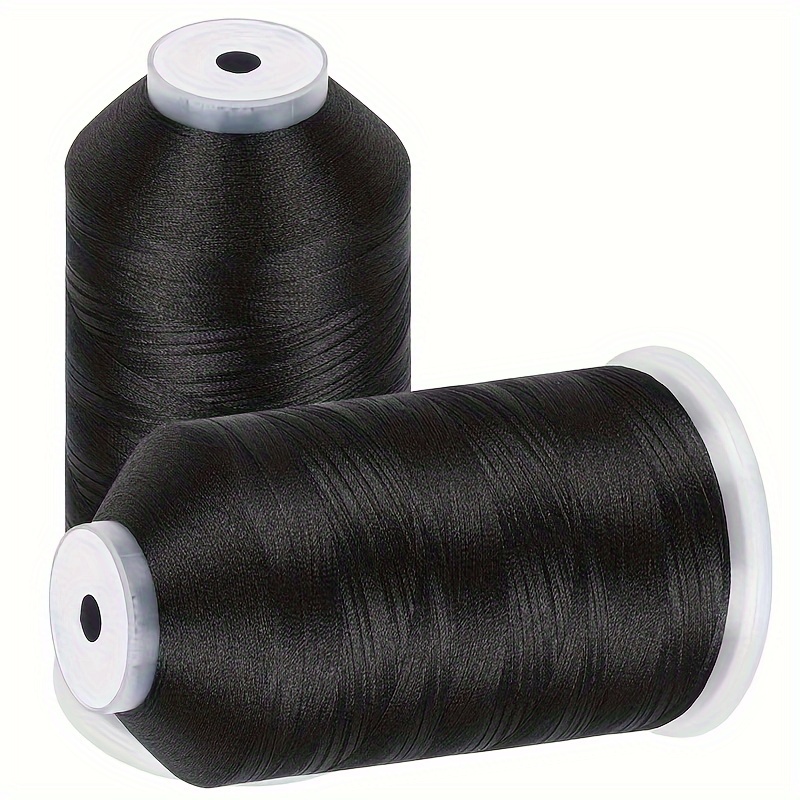 

5500 Yards Embroidery Thread, 40wt 100% Polyester, Black & White, Compatible With Brother, , , Singer, ,, Machines