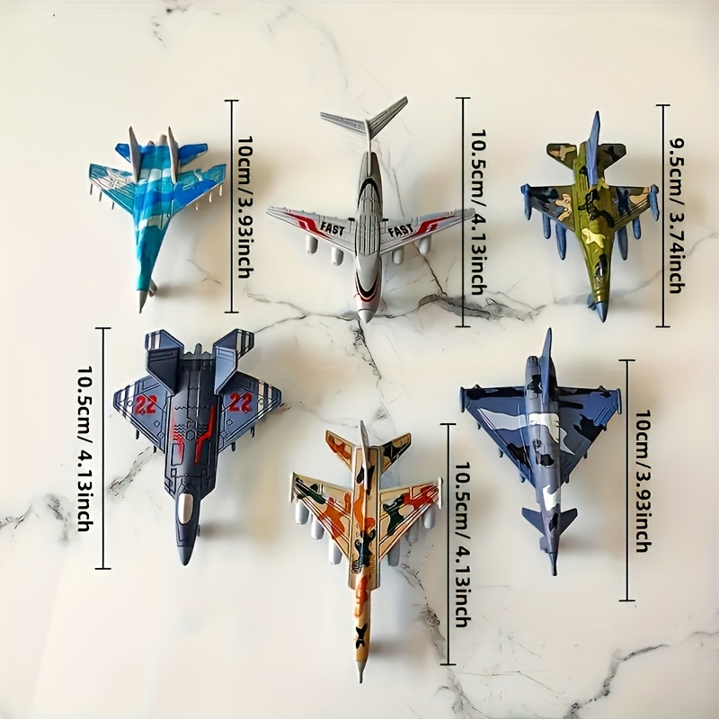 Mini Inertial Power Metal Airplane Toy - Durable Alloy Structure