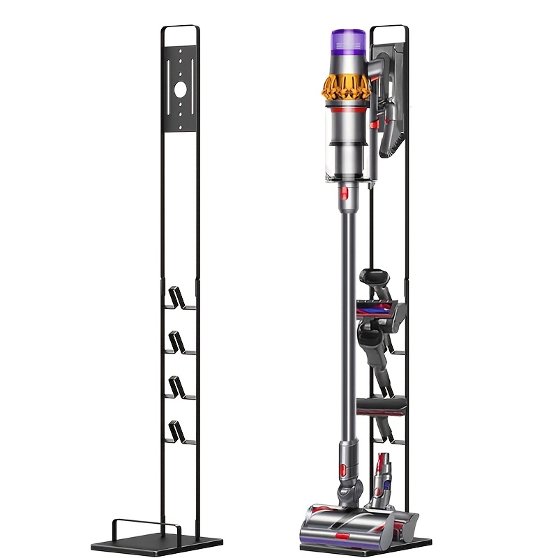 TEMU Stand For V6, V7, V8, V10, V11, V12, V15 Cordless Cleaners - Metal Bracket Holder With , Control Clamp, Accessory & Attachment Storage.