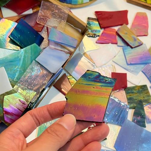 1kg mixed color glass irregular broken mosaic pieces for crafts and decor assorted colors diy art projects brand diy handmade materials