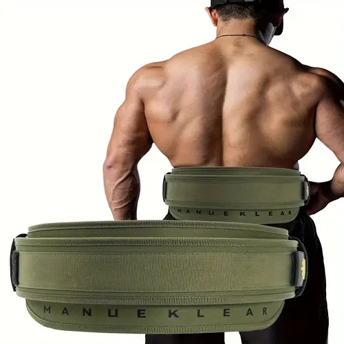 quick lock double layer weightlifting belt with ideal for squats deadlifts posture nylon material