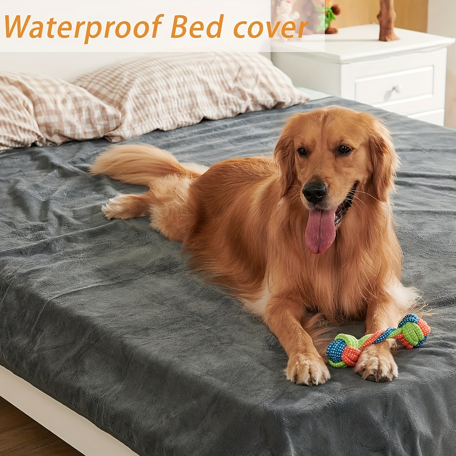 

2pcs Waterproof Dog Pee Pads - 36"x41" Non-slip, Fast Absorbent Training And Whelping Mats For Incontinence, Housebreaking, And Crates, Tear-resistant Material, Grey, Puppy Pee Pads, Loobani