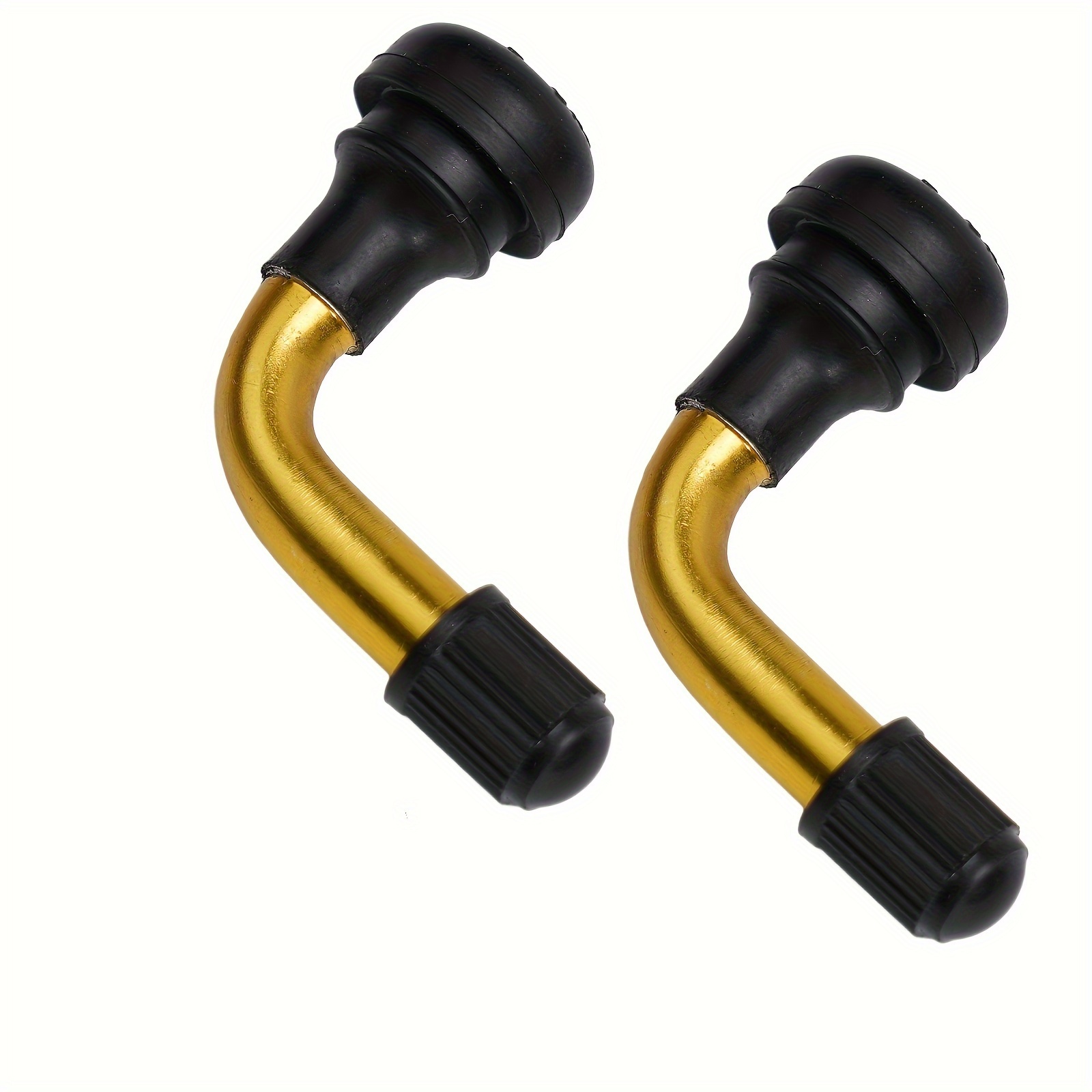 

2pcs Aluminum Alloy Vacuum Tire Valve Stems For Cars, Motorcycles & Electric Scooters - Rubber Included