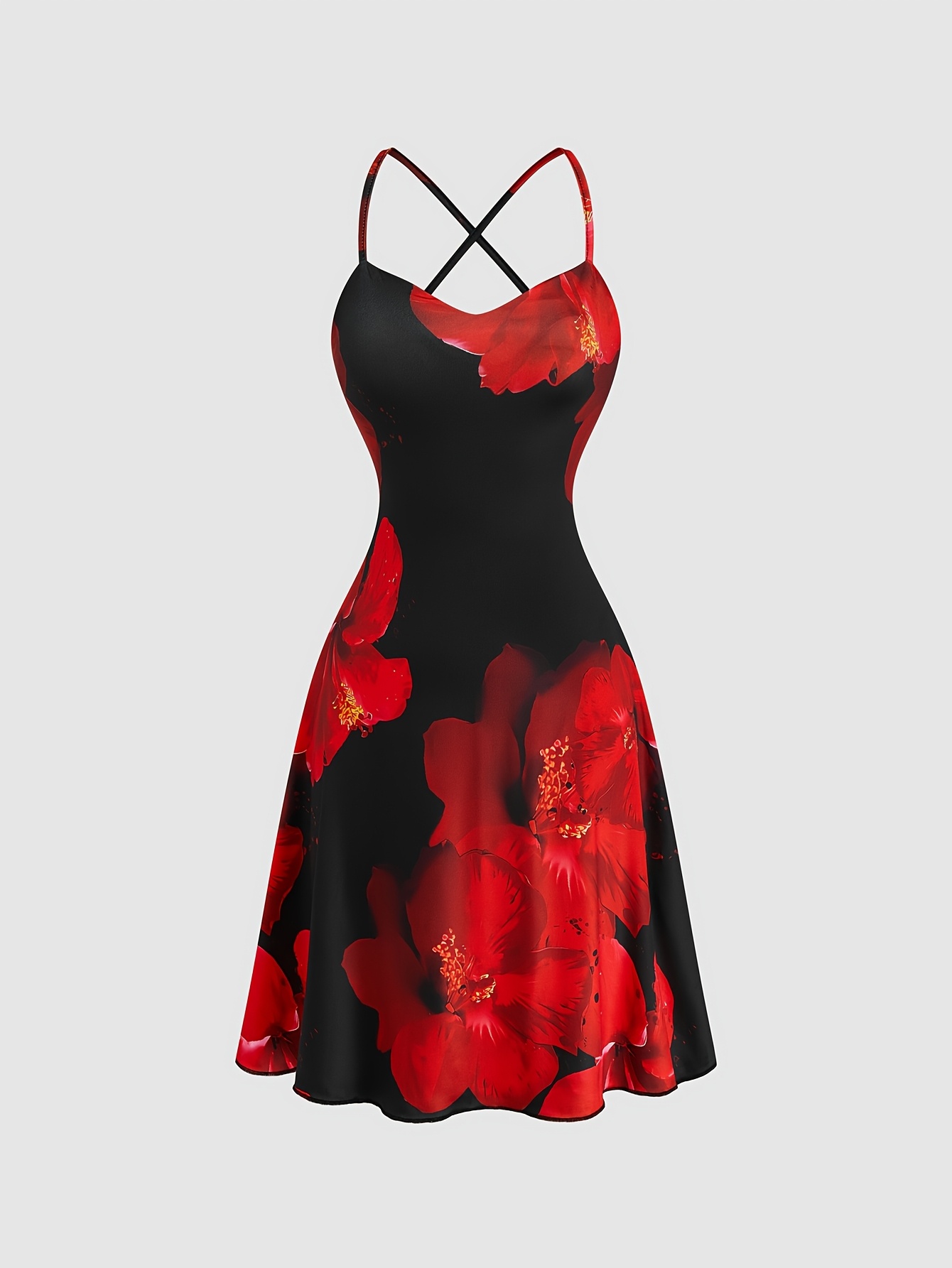 strapless open back dress Girls Polka Dot Halter Rockabilly Dress
