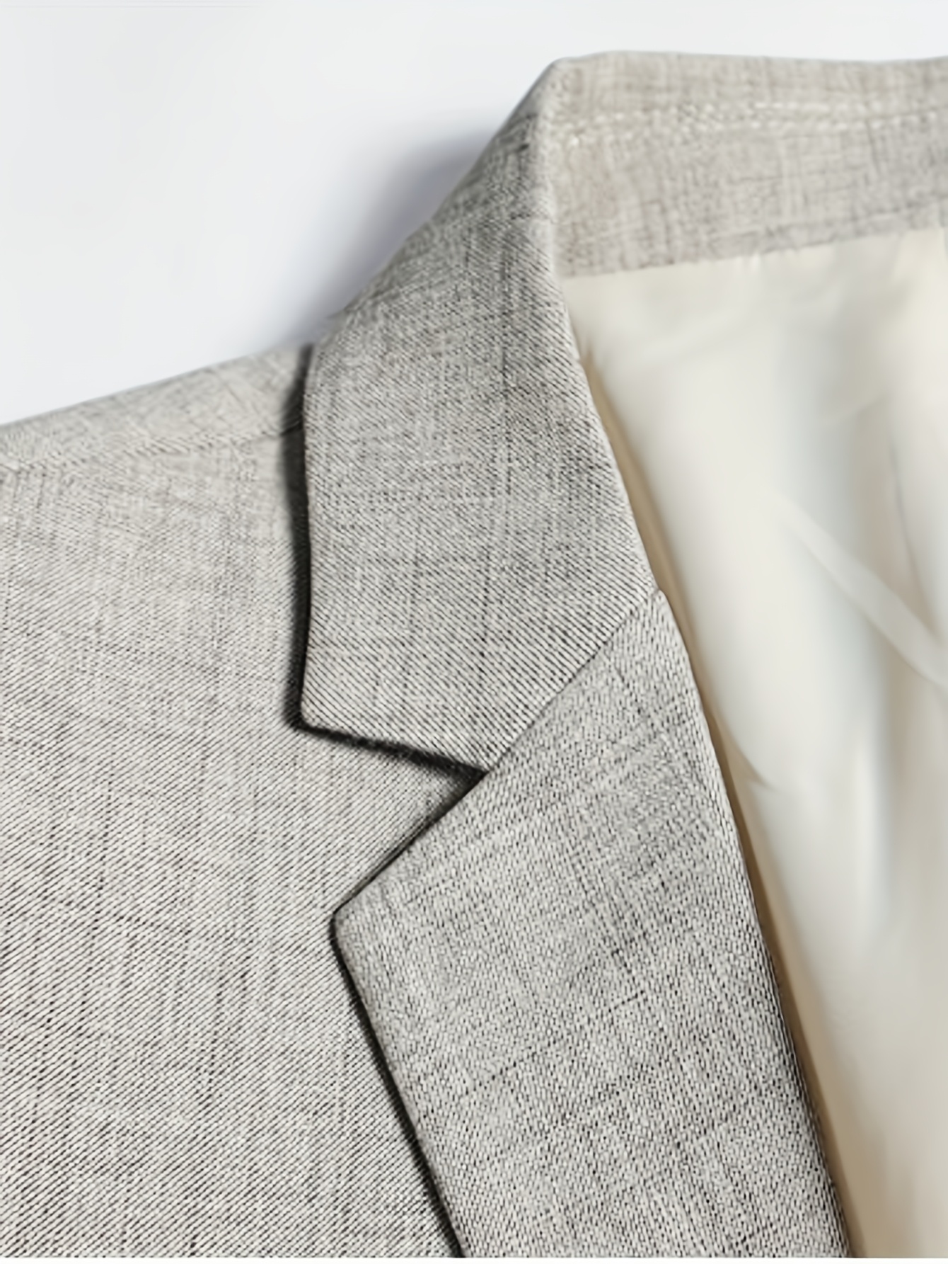 Lightweight Blue Check Blazer - Stylish, Versatile, and Sun-Resistant for Work and Casual Attire, Polyester Fabric, 90g/m², Casual Attire Blazer | Check Pattern Blazer | Polyester Blazer