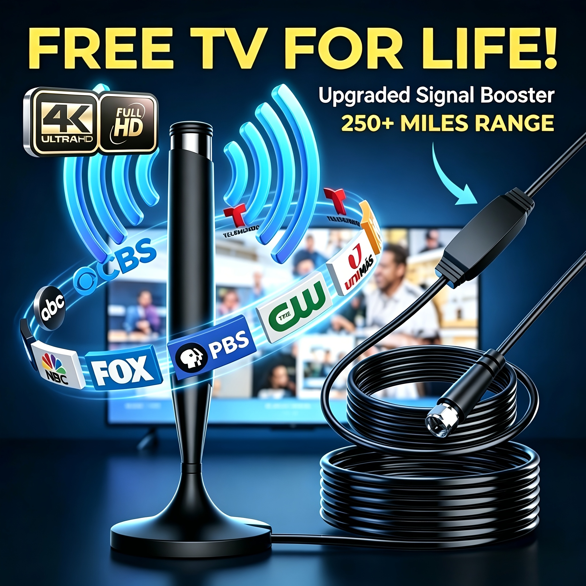 2026     hd digital tv antenna indoor 4k 1080p atsc 80   range smart   booster free local channels