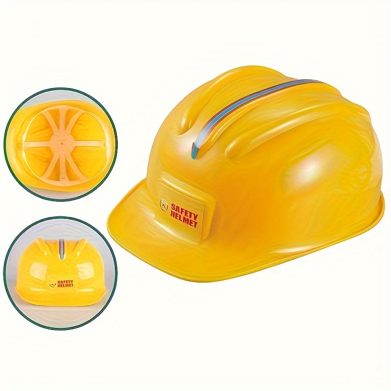 

Kids' Construction Safety Helmet Toy - Yellow Plastic, Perfect For Pretend Play & Dress-up, Ideal For Birthday & Easter Parties, Ages 3-12 Construction Toys For Kids Kids Construction Toys